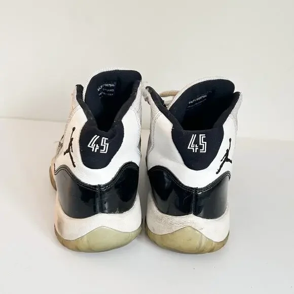 Nike Air Jordan Retro 11 Concord Youth Shoes Black White - Picture 5 of 10